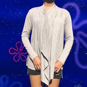 Gray Open Front cardigan